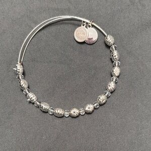 Alex and Ani Silver Beaded Pumpkin bracelet